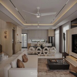 Thiết kế nội thất phòng khách tại Tân Bình